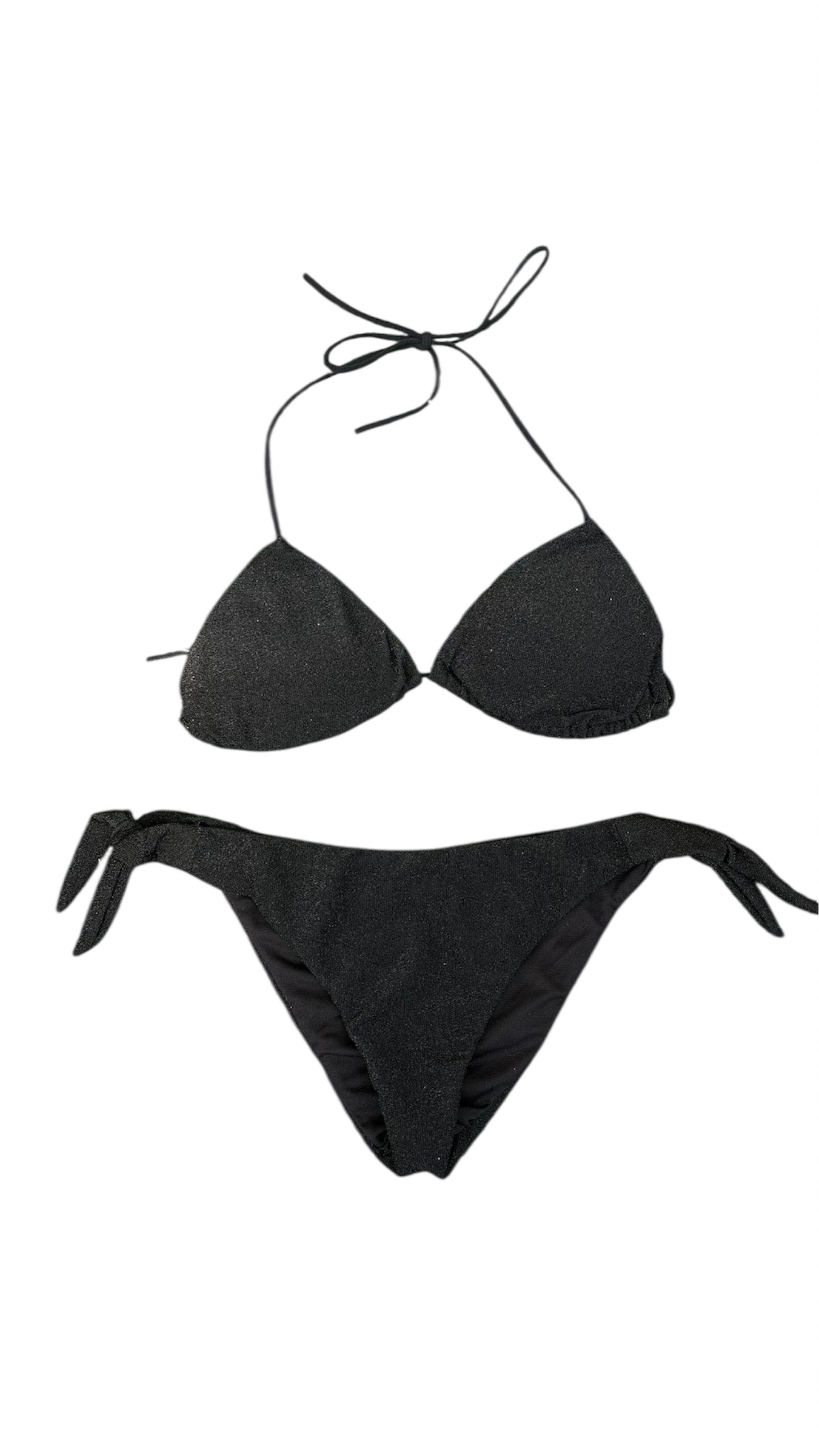 bikini noir lurex